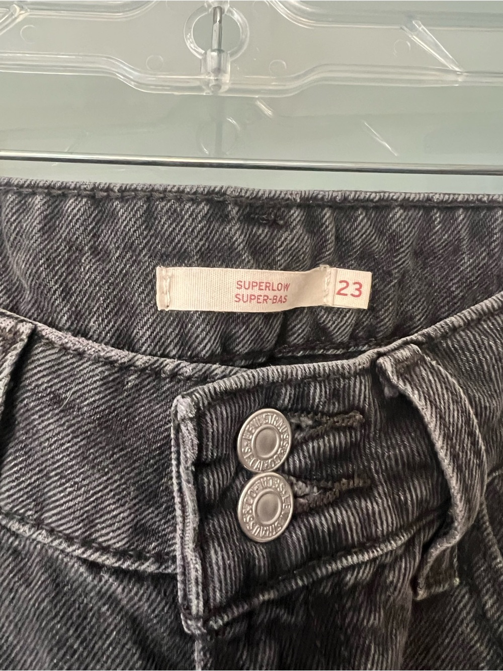Levi's Black Wide Leg High-Rise Jeans - Picture 3 of 3
